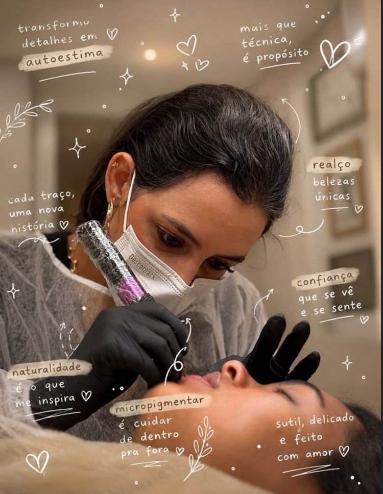 Letícia Lambertucci, especialista em micropigmentação
