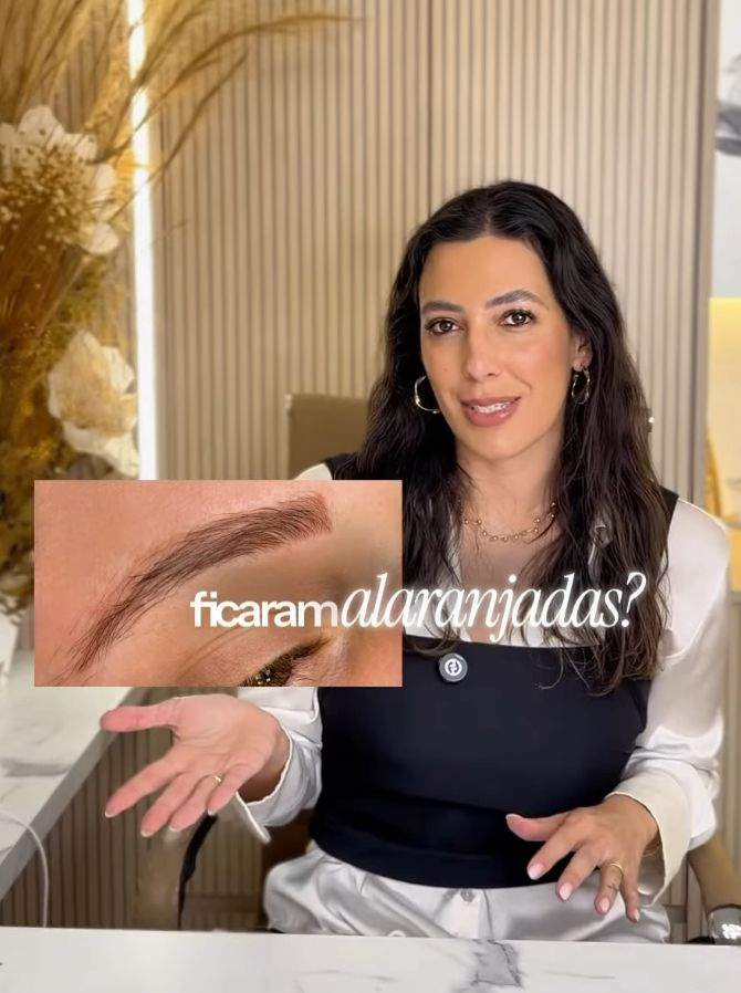 Sobrancelhas alaranjadas: entenda o processo